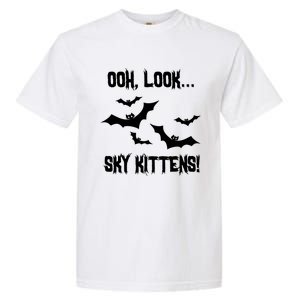 Oh Look Sky Kittens Bat Halloween Bats Garment-Dyed Heavyweight T-Shirt