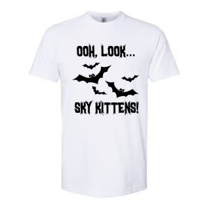 Oh Look Sky Kittens Bat Halloween Bats Softstyle CVC T-Shirt