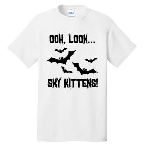 Oh Look Sky Kittens Bat Halloween Bats Tall T-Shirt