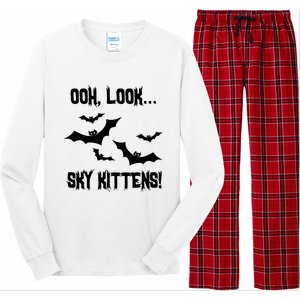 Oh Look Sky Kittens Bat Halloween Bats Long Sleeve Pajama Set