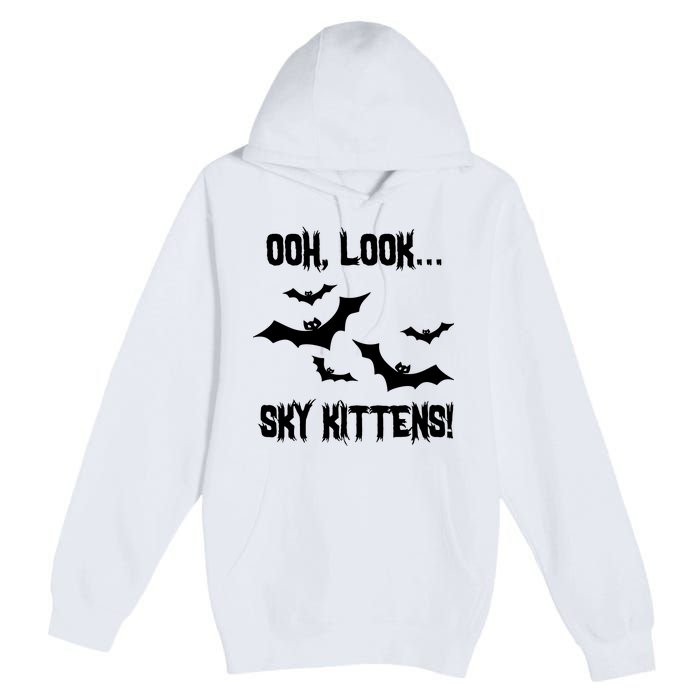 Oh Look Sky Kittens Bat Halloween Bats Premium Pullover Hoodie