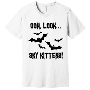 Oh Look Sky Kittens Bat Halloween Bats Premium T-Shirt