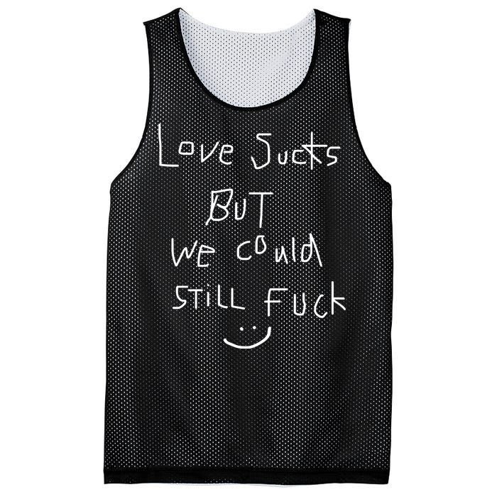 Omweekend Love Sucks But We Could Still Fuck Mesh Reversible Basketball Jersey Tank