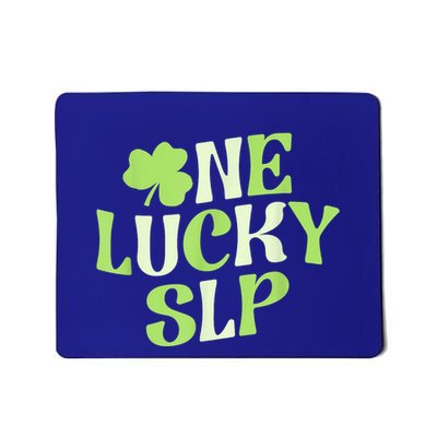 One Lucky Slp St Patricks Day Speech Language Pathologist Mousepad