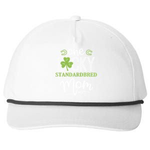 One Lucky Standardbred Horse Mom Irish Horseback Riding Cool Gift Snapback Five-Panel Rope Hat