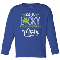 One Lucky Standardbred Horse Mom Irish Horseback Riding Cool Gift Toddler Long Sleeve Shirt