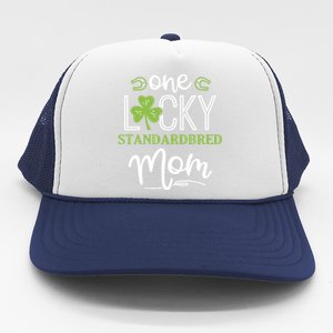 One Lucky Standardbred Horse Mom Irish Horseback Riding Cool Gift Trucker Hat