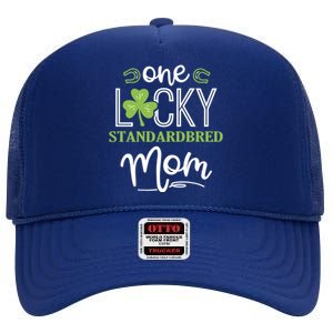 One Lucky Standardbred Horse Mom Irish Horseback Riding Cool Gift High Crown Mesh Back Trucker Hat