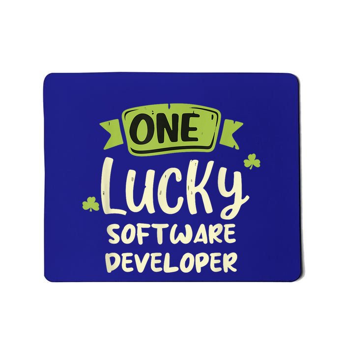 One Lucky Software Developer Irish St. PatrickS Day Mousepad