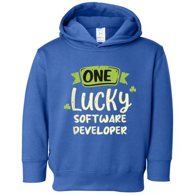 One Lucky Software Developer Irish St. PatrickS Day Toddler Hoodie
