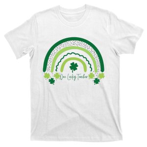 One Lucky Shamrock Teacher St Patrick’s Day Appreciation T-Shirt