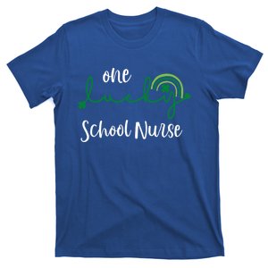 One Lucky School Nurse St Patrick's Day Irish Shamrock Gift T-Shirt