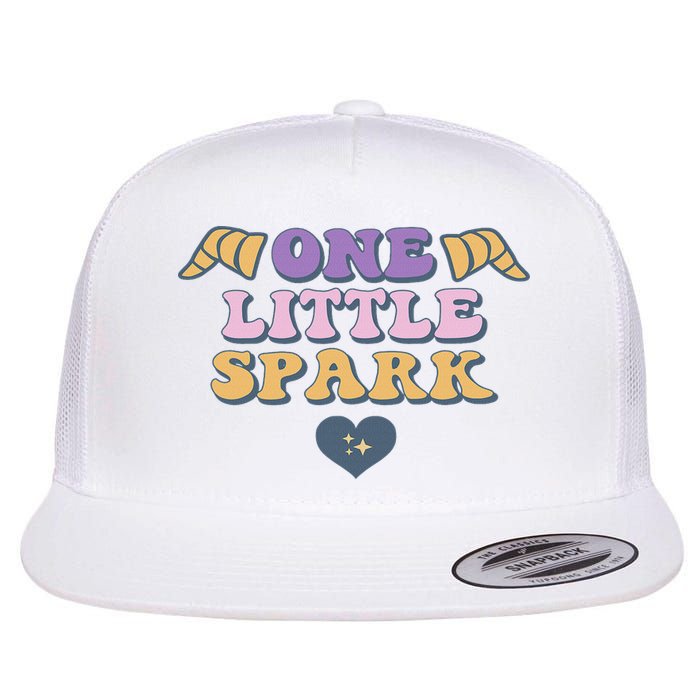 One Little Spark Retro Imagination Flat Bill Trucker Hat