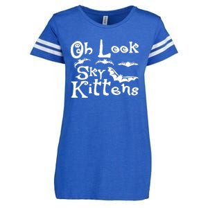 Oh Look Sky Kittens Bats Bat Enza Ladies Jersey Football T-Shirt