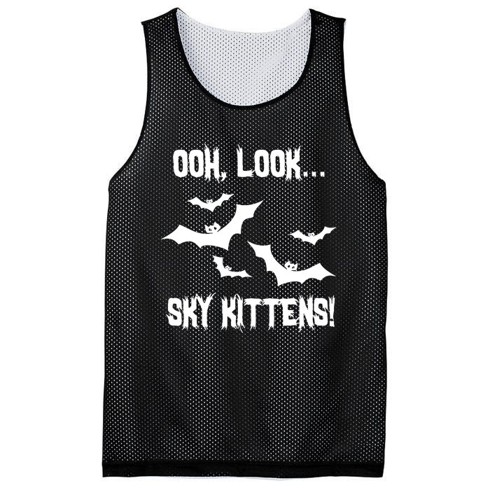 OOh Look... Sky Kittens Funny Mesh Reversible Basketball Jersey Tank