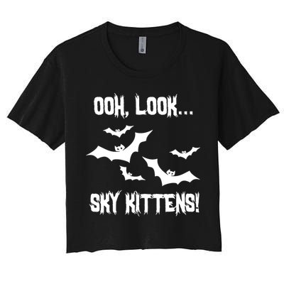 OOh Look... Sky Kittens Funny Crop Top