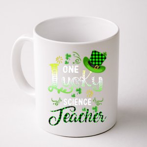 One Lucky Science Teacher Happy St Patricks Day Gift Coffee Mug