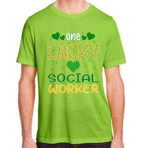 One Lucky Social Worker Saint Patrick’s Day Social Worker Cute Gift Adult ChromaSoft Performance T-Shirt