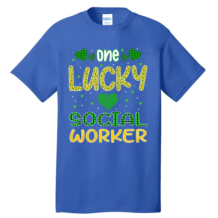 One Lucky Social Worker Saint Patrick’s Day Social Worker Cute Gift Tall T-Shirt