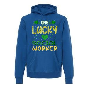 One Lucky Social Worker Saint Patrick’s Day Social Worker Cute Gift Premium Hoodie