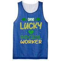 One Lucky Social Worker Saint Patrick’s Day Social Worker Cute Gift Mesh Reversible Basketball Jersey Tank