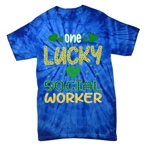 One Lucky Social Worker Saint Patrick’s Day Social Worker Cute Gift Tie-Dye T-Shirt