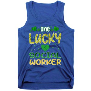 One Lucky Social Worker Saint Patrick’s Day Social Worker Cute Gift Tank Top