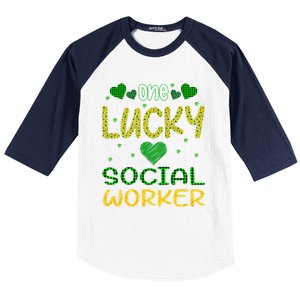 One Lucky Social Worker Saint Patrick’s Day Social Worker Cute Gift Baseball Sleeve Shirt