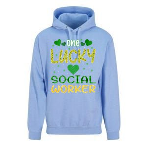 One Lucky Social Worker Saint Patrick’s Day Social Worker Cute Gift Unisex Surf Hoodie