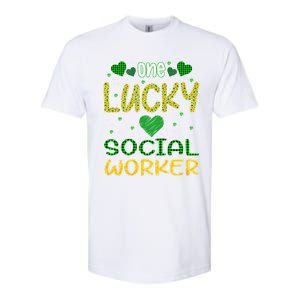 One Lucky Social Worker Saint Patrick’s Day Social Worker Cute Gift Softstyle CVC T-Shirt