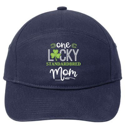 One Lucky Standardbred Horse Mom Irish Horseback Riding Cute Gift 7-Panel Snapback Hat