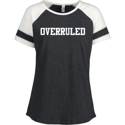 Overruled Law School Student Future Attorney Enza Ladies Jersey Colorblock Tee