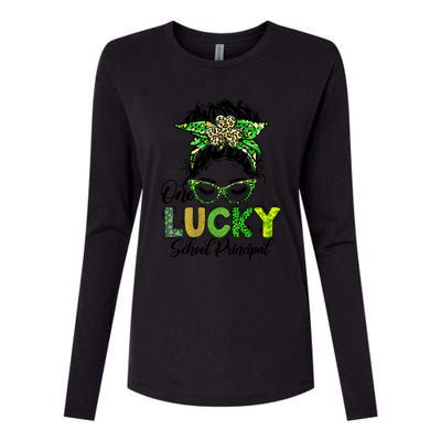 One Lucky School Principal Happy St Patricks Day Gift Womens Cotton Relaxed Long Sleeve T-Shirt