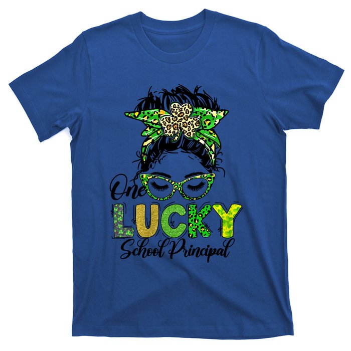 One Lucky School Principal Happy St Patricks Day Gift T-Shirt