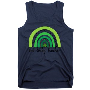 One Lucky Shamrock Teacher St Patrick’s Day Appreciation Tank Top