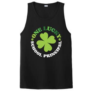 One Lucky School Principal Irish Clovers St Patrick's Day Cool Gift PosiCharge Competitor Tank