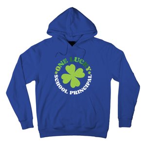 One Lucky School Principal Irish Clovers St Patrick's Day Cool Gift Hoodie