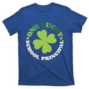 One Lucky School Principal Irish Clovers St Patrick's Day Cool Gift T-Shirt