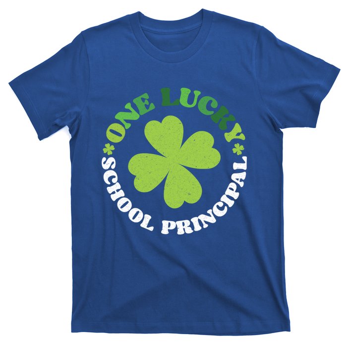 One Lucky School Principal Irish Clovers St Patrick's Day Cool Gift T-Shirt