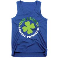 One Lucky School Principal Irish Clovers St Patrick's Day Cool Gift Tank Top