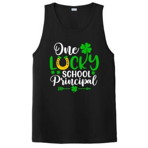 One Lucky School Principal Gift Funny St Patrick's Day Cool Gift PosiCharge Competitor Tank