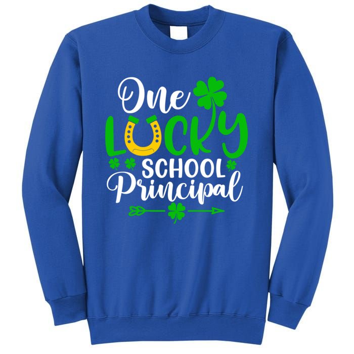 One Lucky School Principal Gift Funny St Patrick's Day Cool Gift Sweatshirt