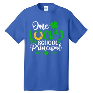 One Lucky School Principal Gift Funny St Patrick's Day Cool Gift Tall T-Shirt