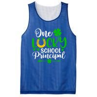 One Lucky School Principal Gift Funny St Patrick's Day Cool Gift Mesh Reversible Basketball Jersey Tank