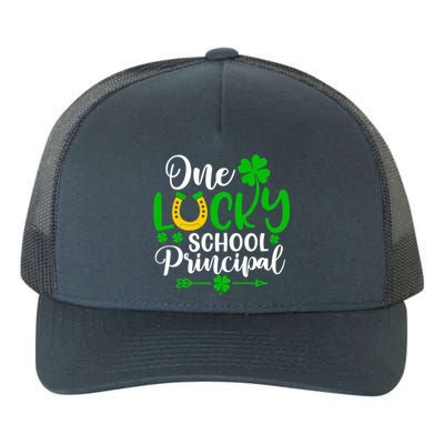 One Lucky School Principal Gift Funny St Patrick's Day Cool Gift Yupoong Adult 5-Panel Trucker Hat