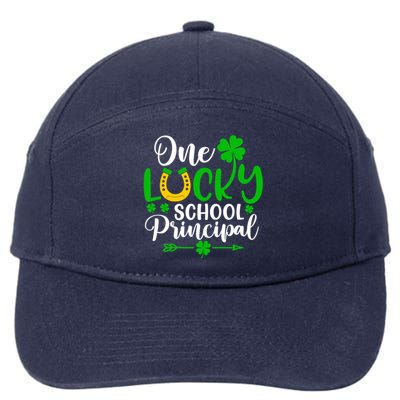 One Lucky School Principal Gift Funny St Patrick's Day Cool Gift 7-Panel Snapback Hat