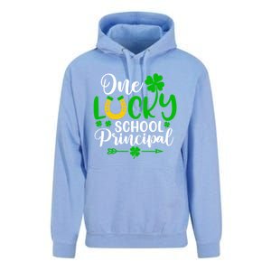 One Lucky School Principal Gift Funny St Patrick's Day Cool Gift Unisex Surf Hoodie