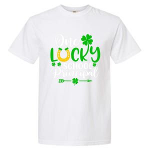 One Lucky School Principal Gift Funny St Patrick's Day Cool Gift Garment-Dyed Heavyweight T-Shirt