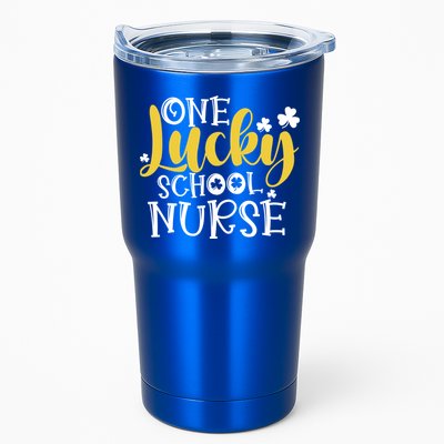 One Lucky School Nurse Cool Gift St Patricks Day Funny School Nurse Gift Tumbler