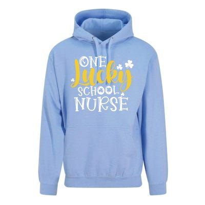 One Lucky School Nurse Cool Gift St Patricks Day Funny School Nurse Gift Unisex Surf Hoodie